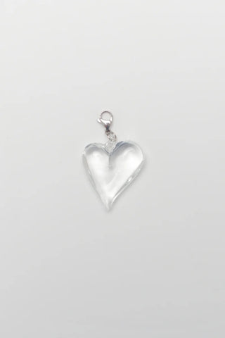 Charm Corazón transparente